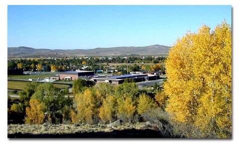 View of Pinedale from Orcutt Hill