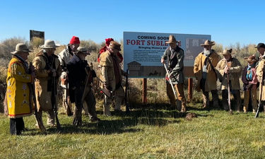 Groundbreaking presentation. Photo by Dawn Ballou, Pinedale Online!
