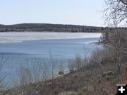 Ice on New Fork Lake. Photo by Pinedale Online.