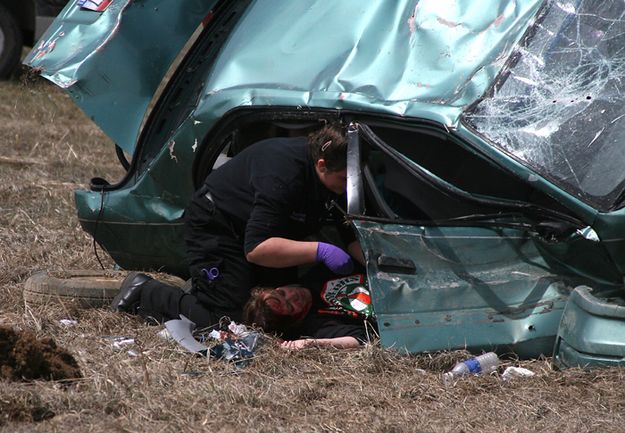 Rescue. Photo by Pam McCulloch, Pinedale Online.