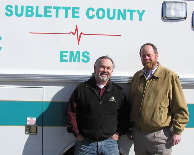 Randy Johnson and Kip Guy. Photo by Dawn Ballou, Pinedale Online.