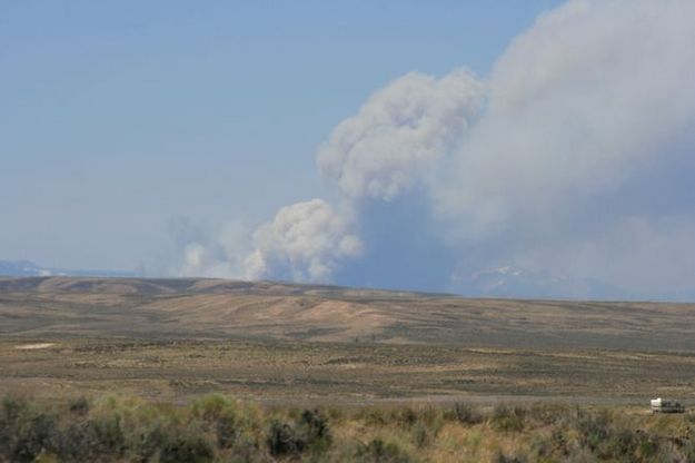 View from Marbleton. Photo by Dawn Ballou, Pinedale Online.