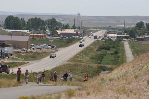 Riding ahead. Photo by Dawn Ballou, Pinedale Online.