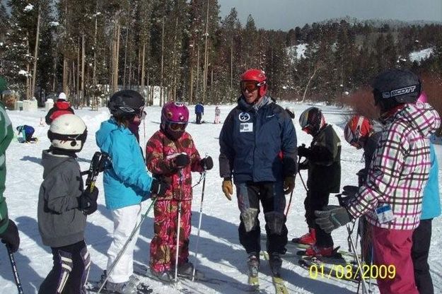 Race Team Skiers. Photo by Lisa Hornberger.