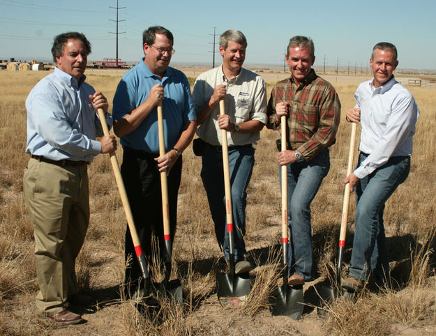 Groundbreaking. Photo by Dawn Ballou, Pinedale Online.