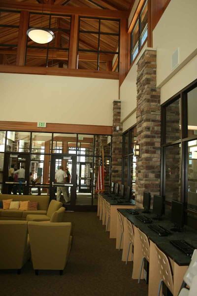 Library lobby. Photo by Dawn Ballou, Pinedale Online.