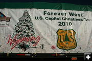 Tree banner. Photo by Dawn Ballou, Pinedale Online.
