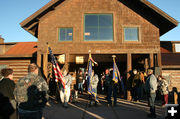 Flag Ceremony. Photo by Dawn Ballou, Pinedale Online.