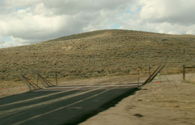 Double cattle guard. Photo by Dawn Ballou, Pinedale Online.