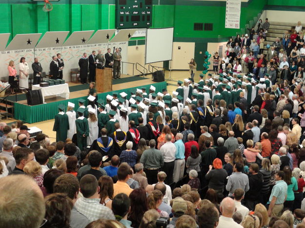 Class of 2012 graduation. Photo by Bob Rule, KPIN 101.1 FM Radio.