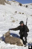 Coming out of it. Photo by Mark Gocke, Wyoming Game & Fish.