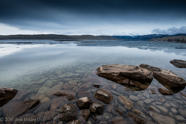 Fremont Lake ice break-up. Photo by Arnold Brokling.