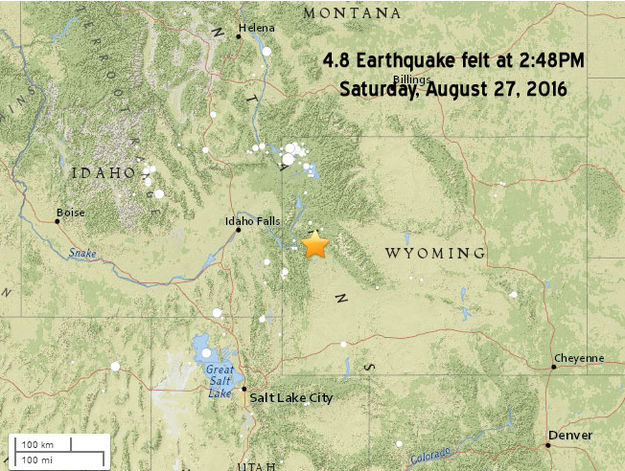 Hoback Earthquake. Photo by USGS.