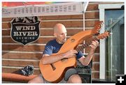 Todd and his Harp Guitar. Photo by Terry Allen.