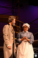 Mr Brownlow and Mrs Bedwin. Photo by Arnold Brokling.