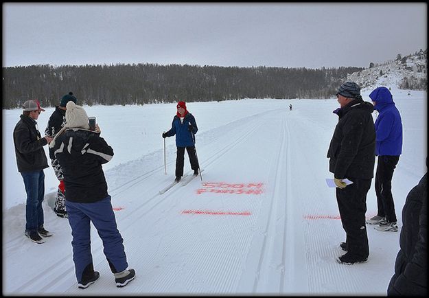 Maddox Crosses the Finish. Photo by Terry Allen.