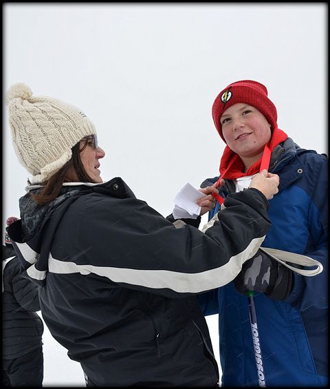 Maddox Lloyd Wins Nordic Medal. Photo by Terry Allen.