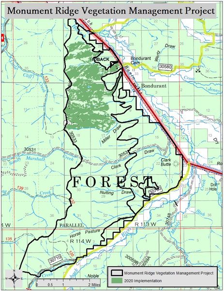 Monument Ridge Project. Photo by Bridger-Teton National Forest.