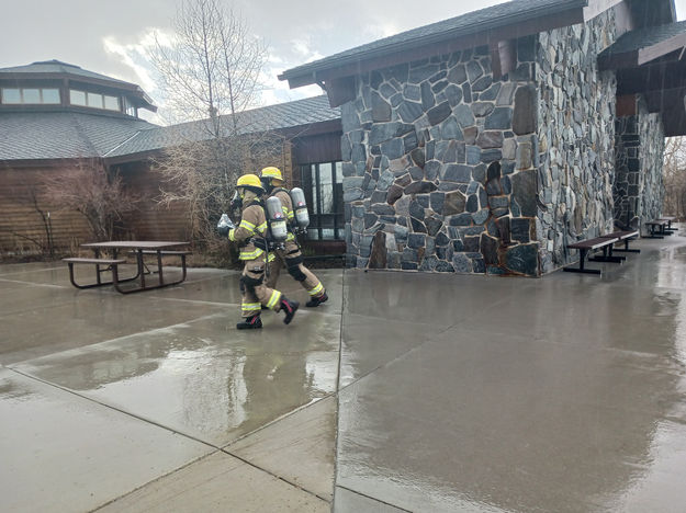 Taking to Pavilion. Photo by Museum of the Mountain Man.