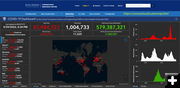 World-wide cases. Photo by Johns Hopkins University.