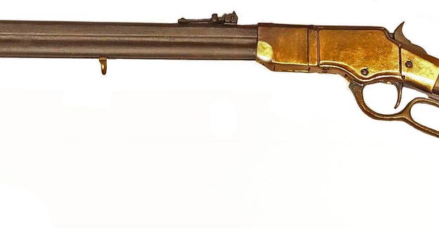 Wood Replica 1860's Henry Rifle. Photo by Museum of the Mountain Man.