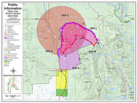 Dollar Lake Fire Map Aug 27, 2025